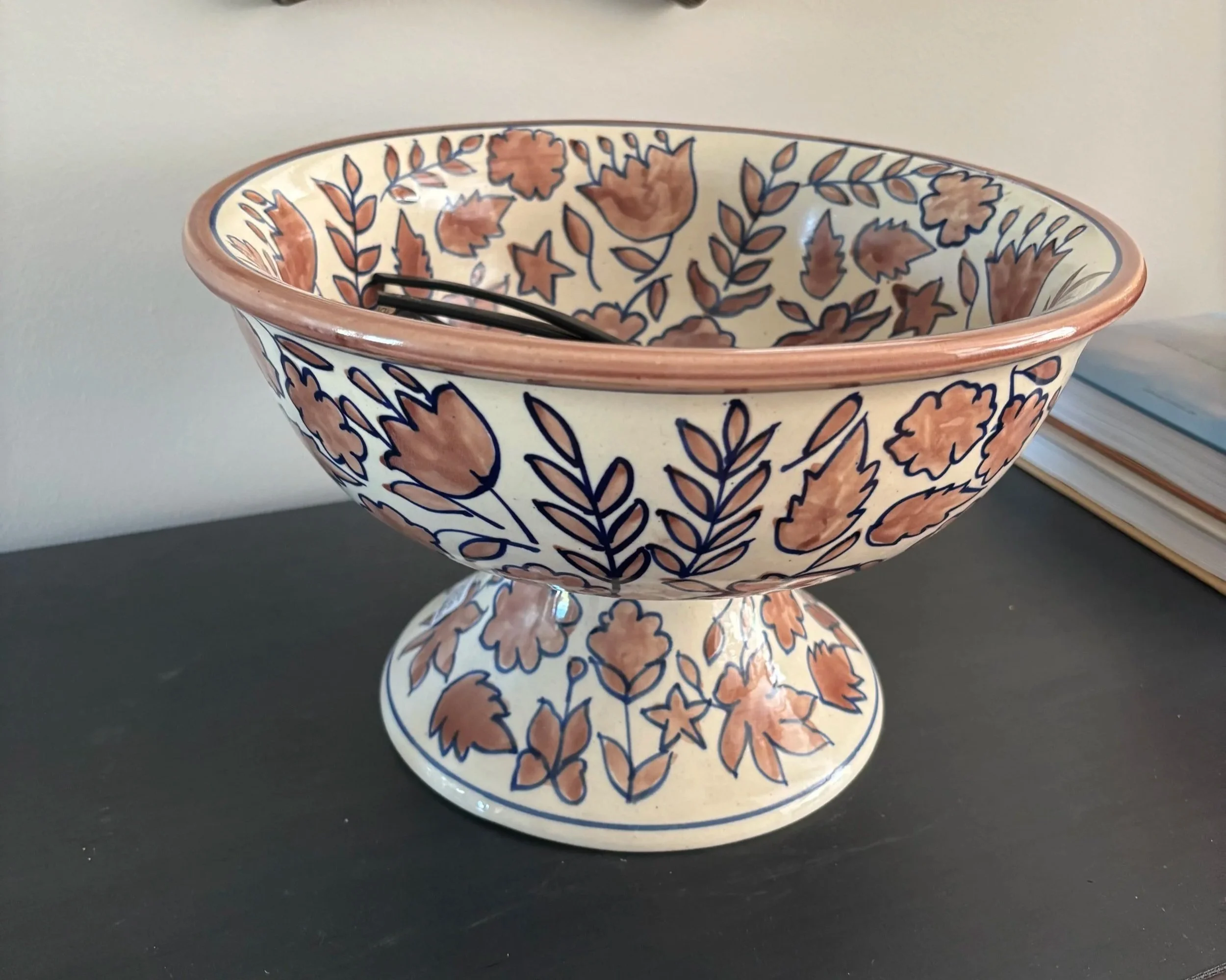 Decorative bowl for entryway table