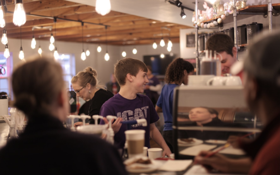 An image of employee smiling