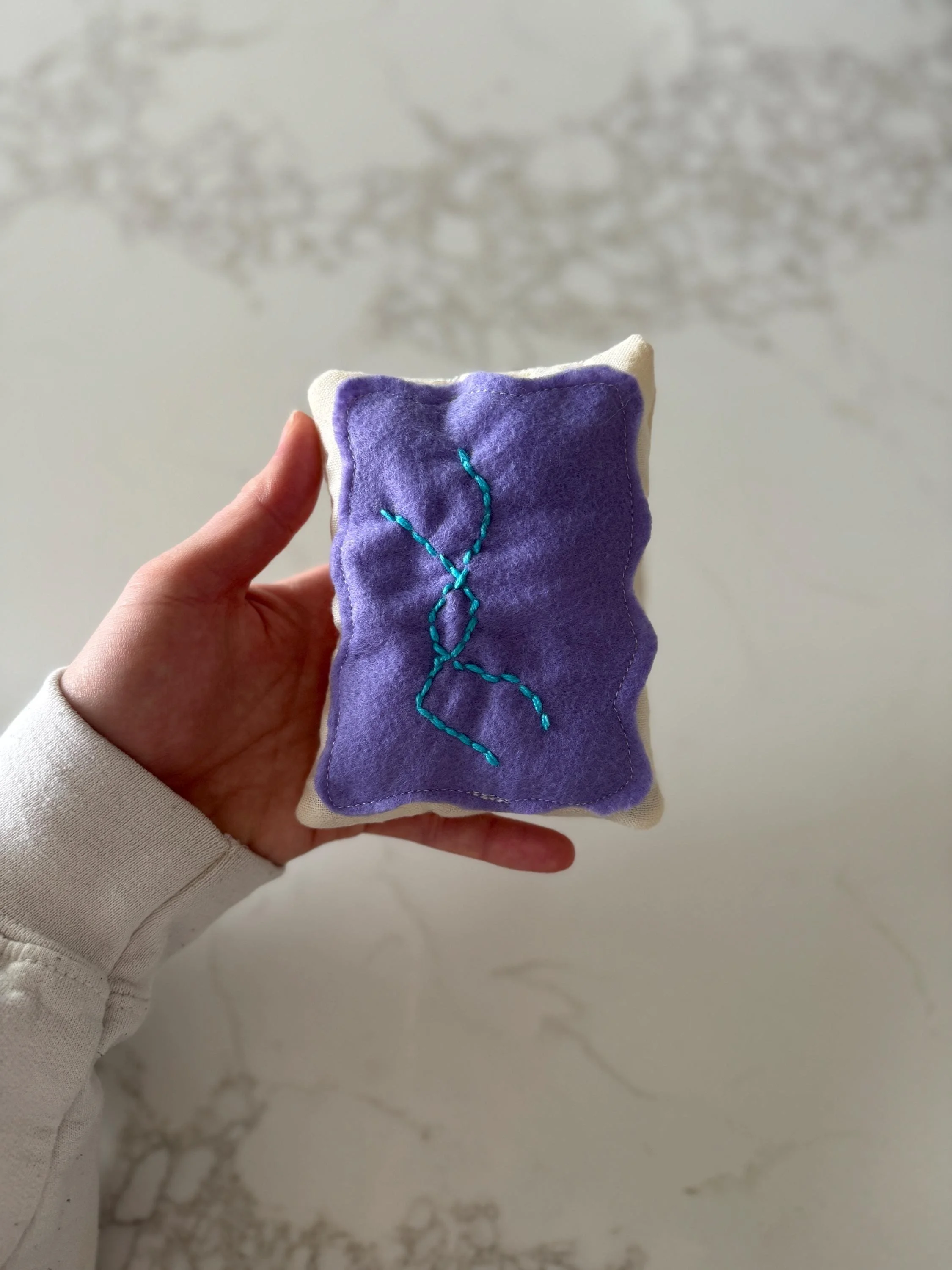 Poptart Cat Toy | Organic Catnip Stuffed Felt Poptart with Crinkle