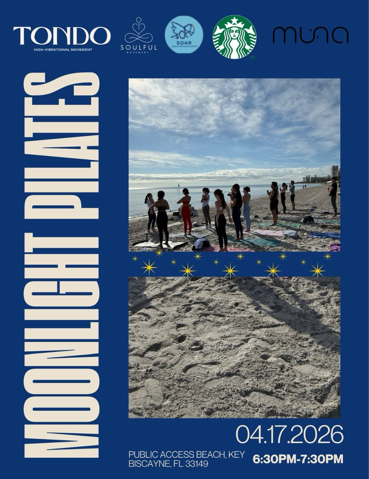 SOAR x SOULFUL MOVEMENTS
 
Join us next Friday for a nighttime pilates class with a live dj taught by @mvmtbyvic all profits benefit @official_soar_ and their mission to build safe spaces and opportunities for children to grow. Ticket link in bio! 🌟