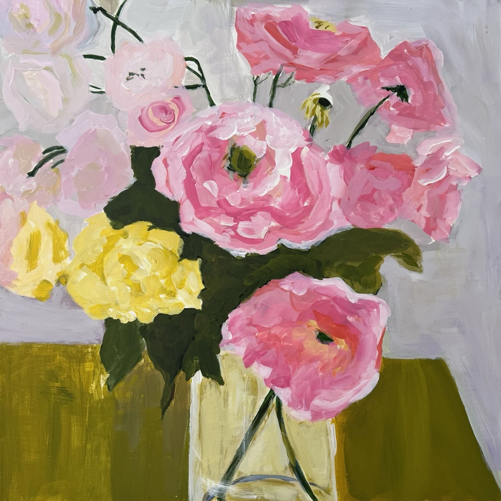 Vase with Peonies