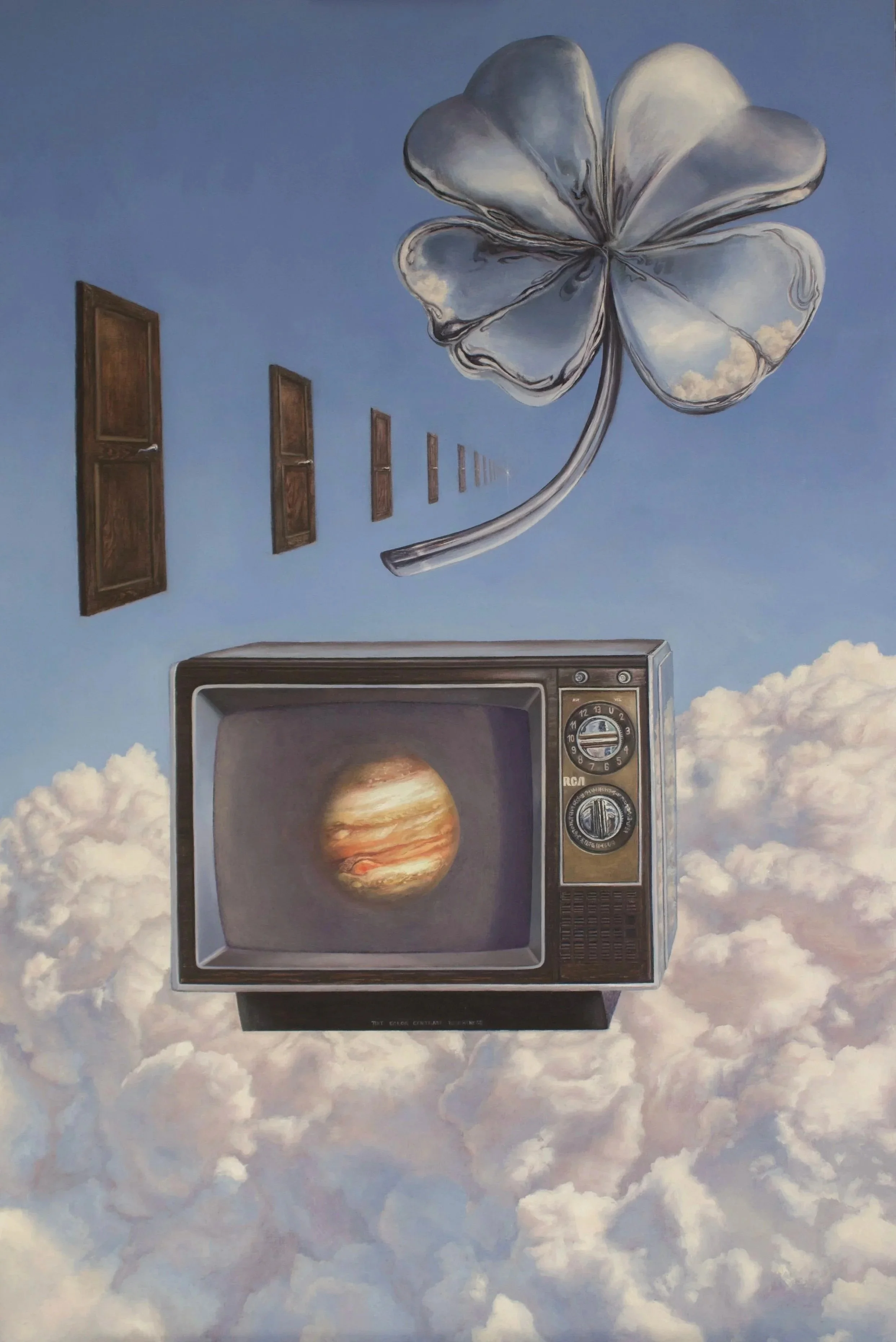 Wheel of Fortune (2026),  oil on panel,  24 x 36 in | 
 Available, email for inquiries 
