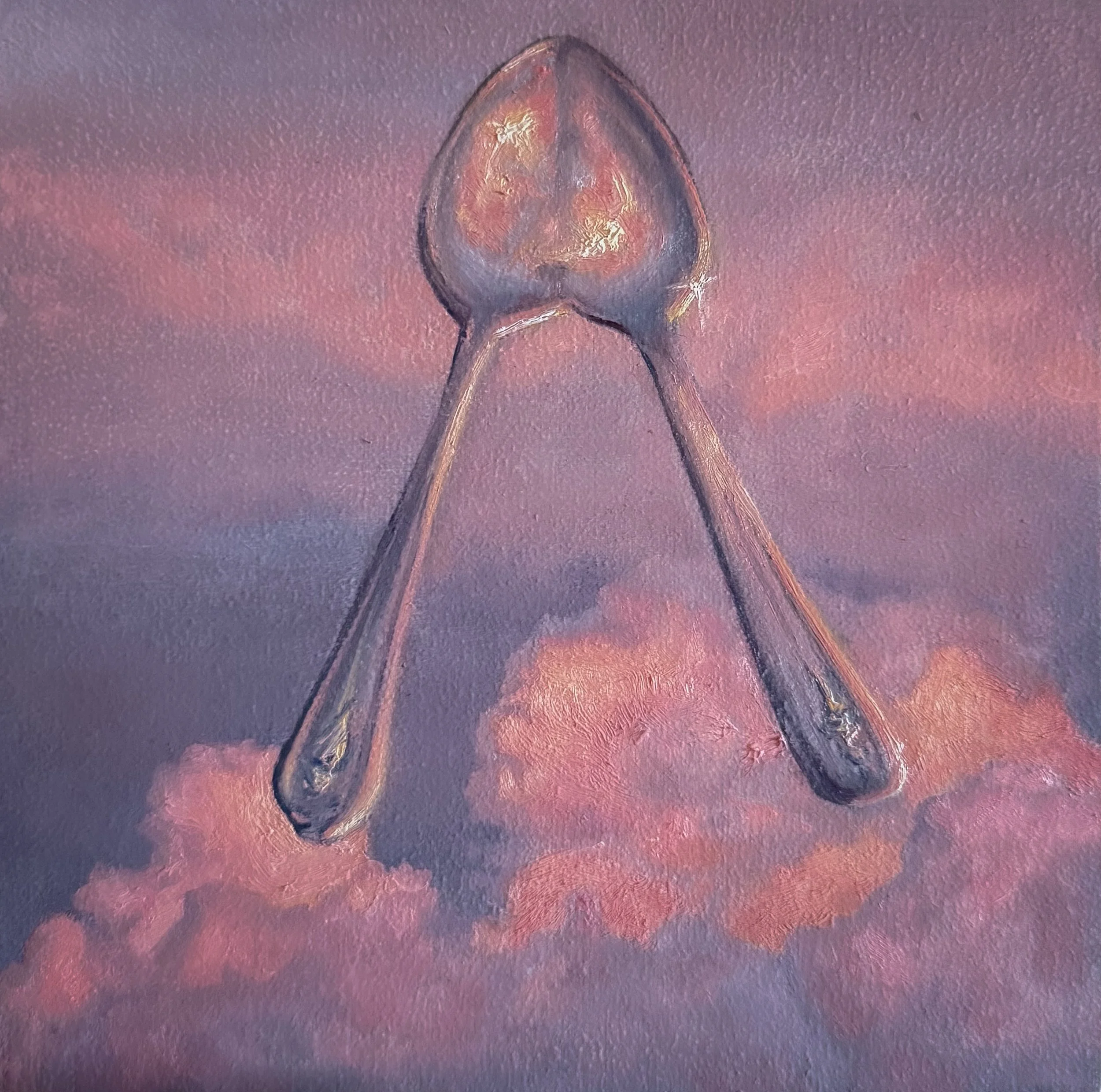 The Wishbone (2026), Oil on panel, 6 x 6 in | 
$300