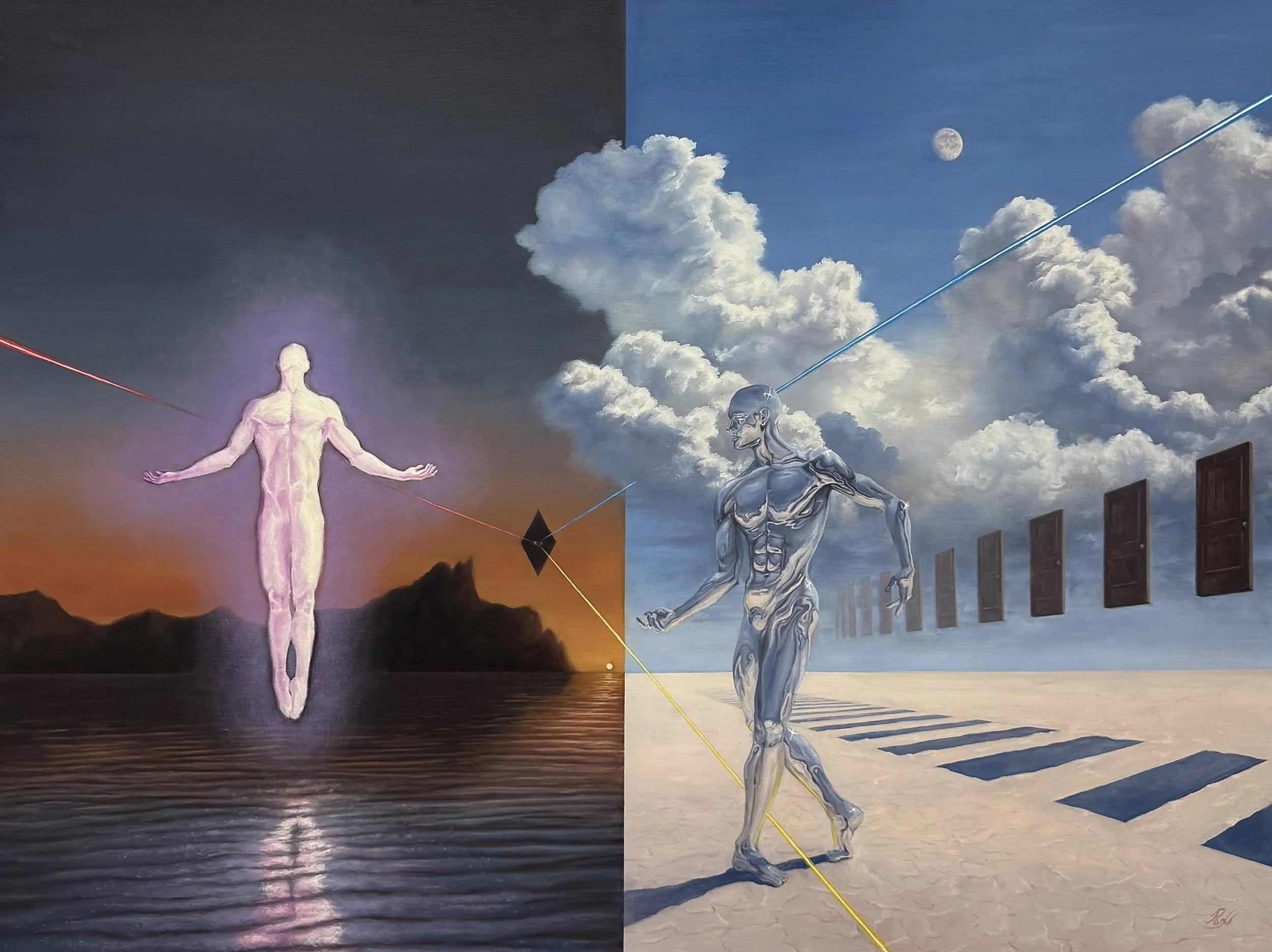 The Metamorphosis of Man |                                                  
Oil on linen | 
36 x 48 in. | 
2026