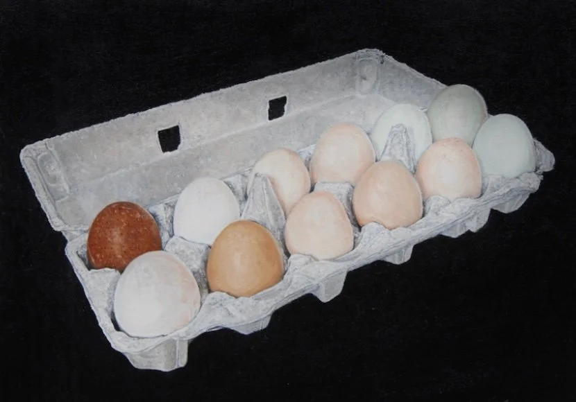 Floating Eggs | oil on canvas | 16 x 20 in. | 2022