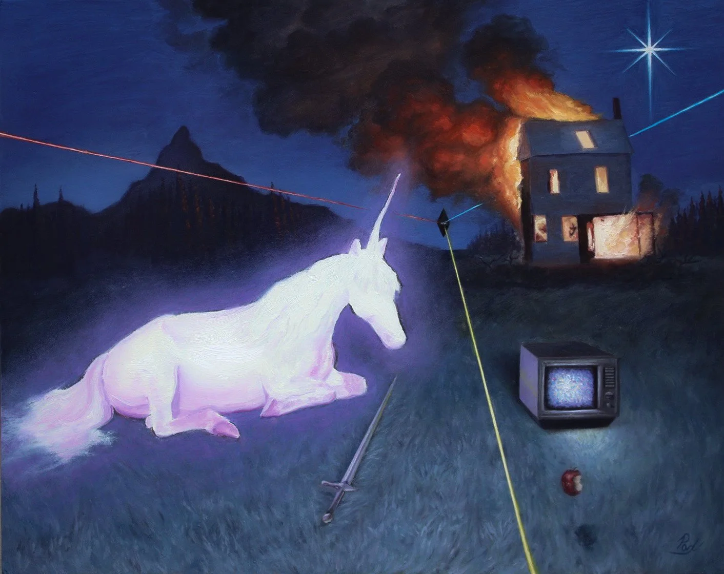 Pinball | 
Oil on panel | 
16 x 20 in. | 
2026