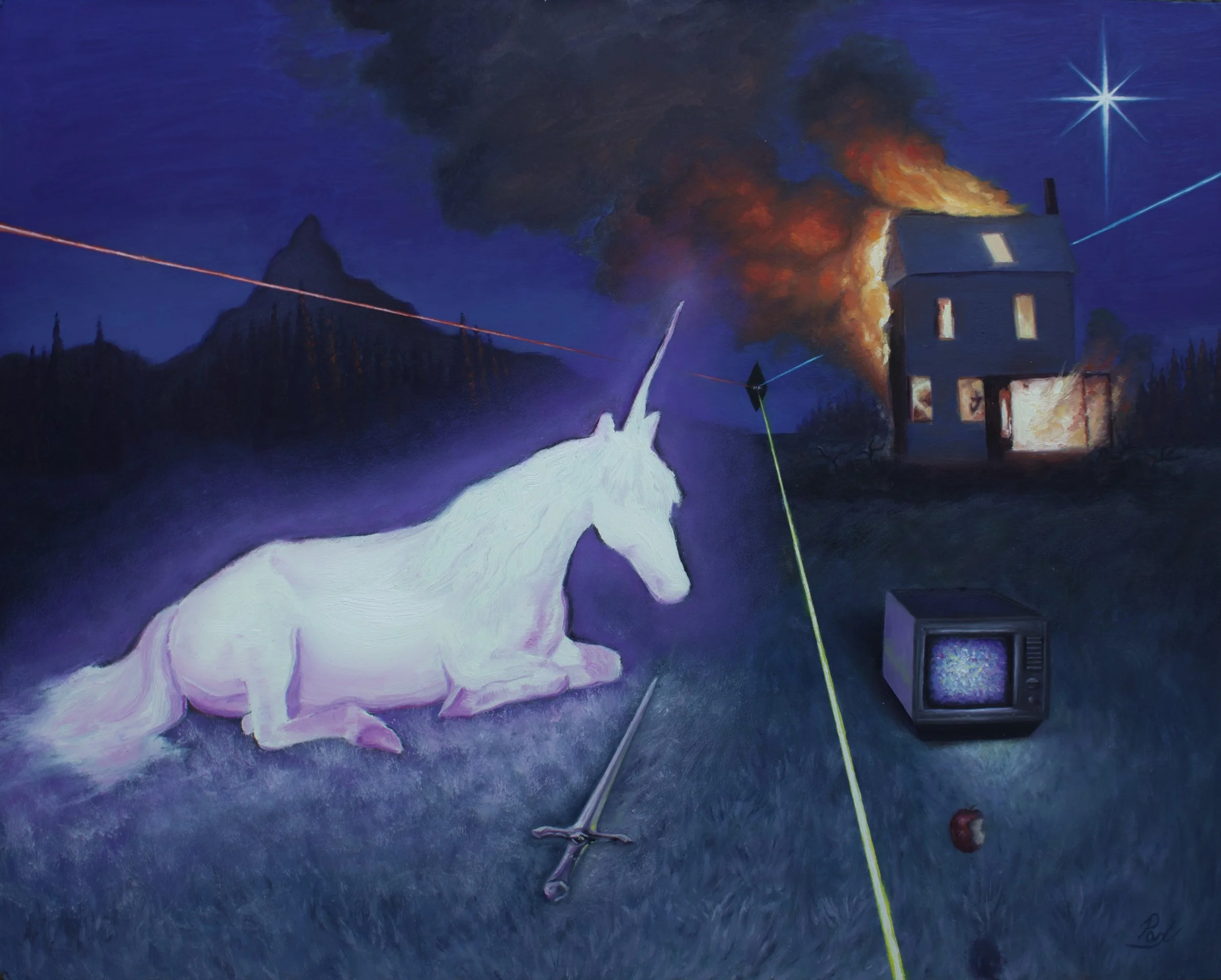 Pinball | 
Oil on panel | 
16 x 20 in. | 
2026
