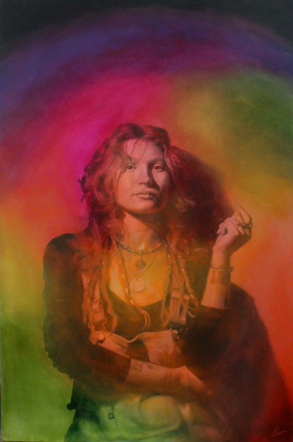 Unveiling Aura | Oil on panel | 24 x 36 in. | 2025