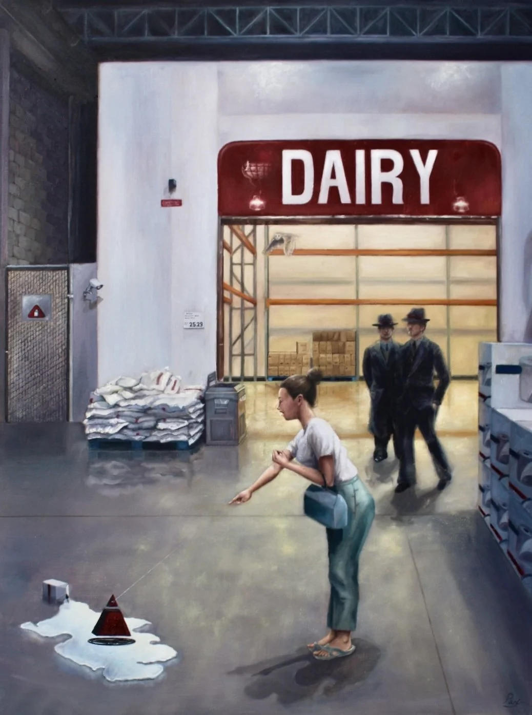 The Abduction of Privacy | Oil on canvas | 36 x 48 in. | 2025