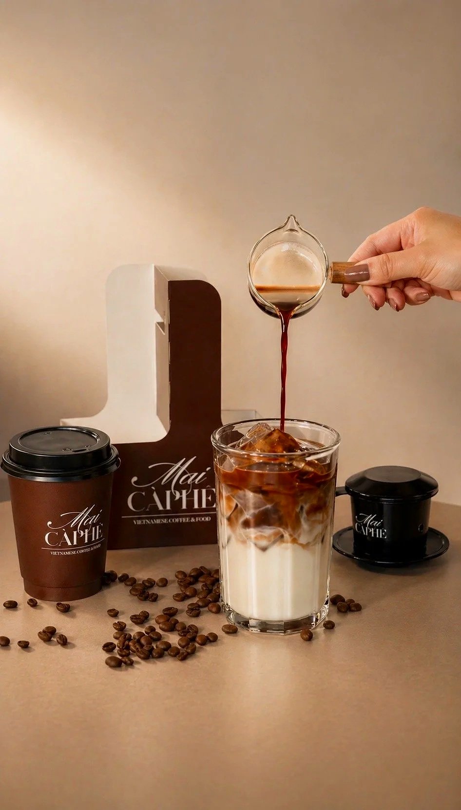 Vietnamese coffee at Mai CaPhe Espresso Latte