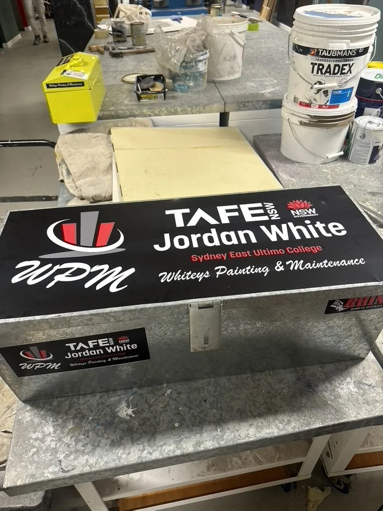 Sydney East Ultimo College, Whiteys Painting & Maintenance. toll box for the World Skills Competetion