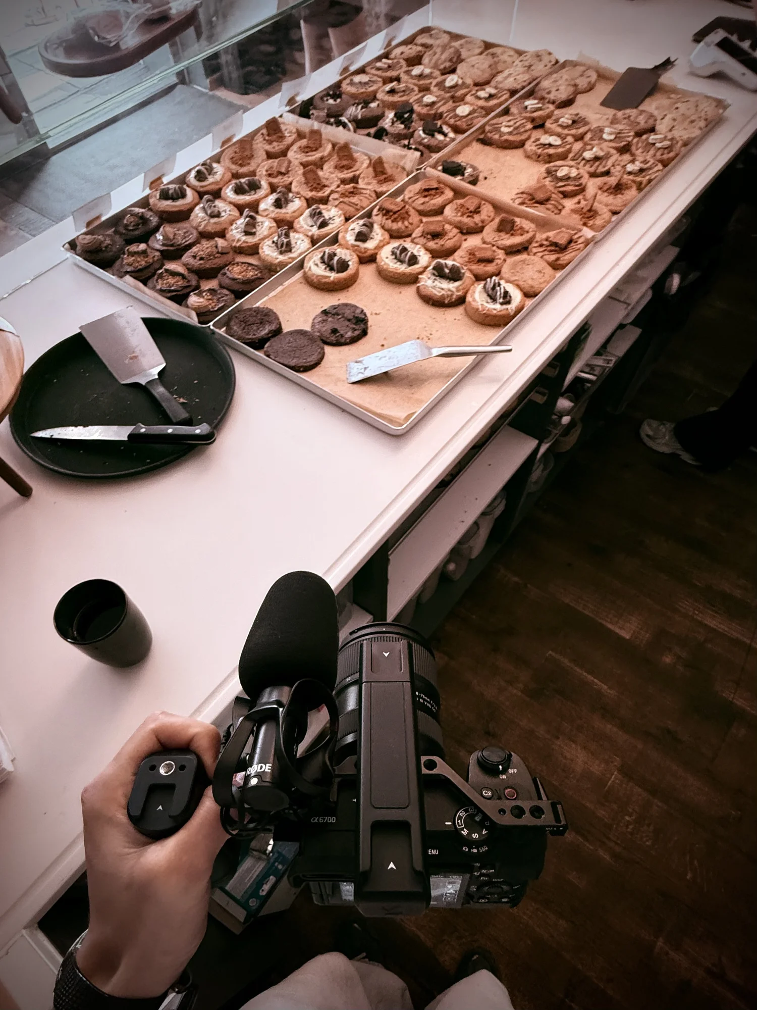 Filming a product video with a gimbal