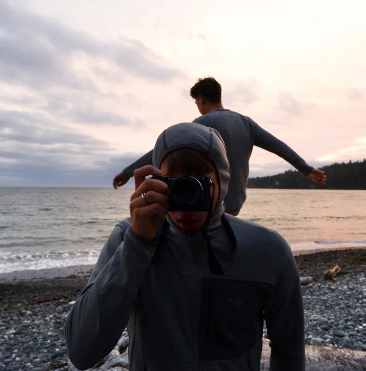 Leonard with his camera