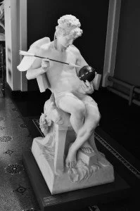 Statue of “Eros Making the World Turn According to his Pleasure” by Claudius Marioton.