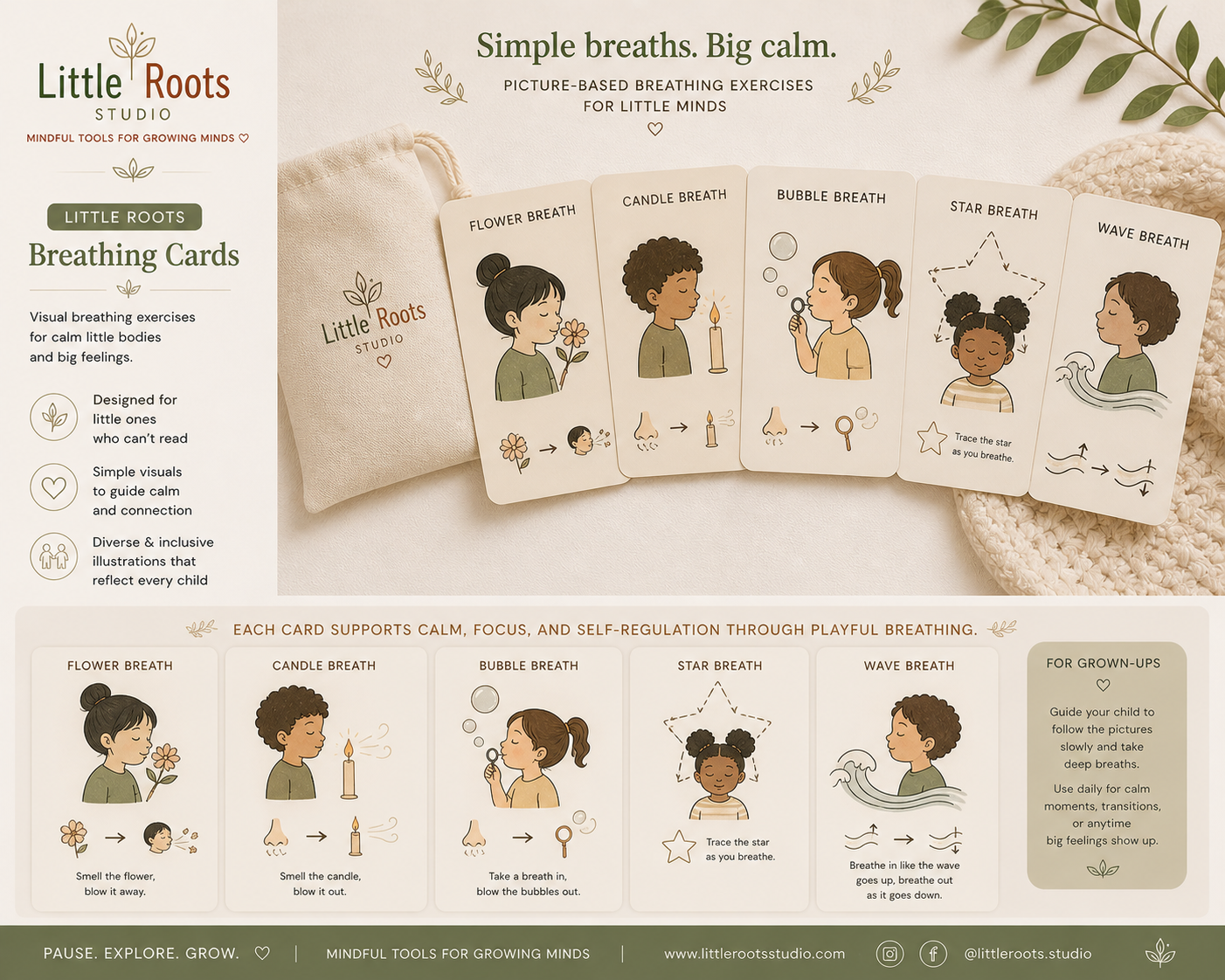 Little Roots Studio Calm Kits for Every Stage