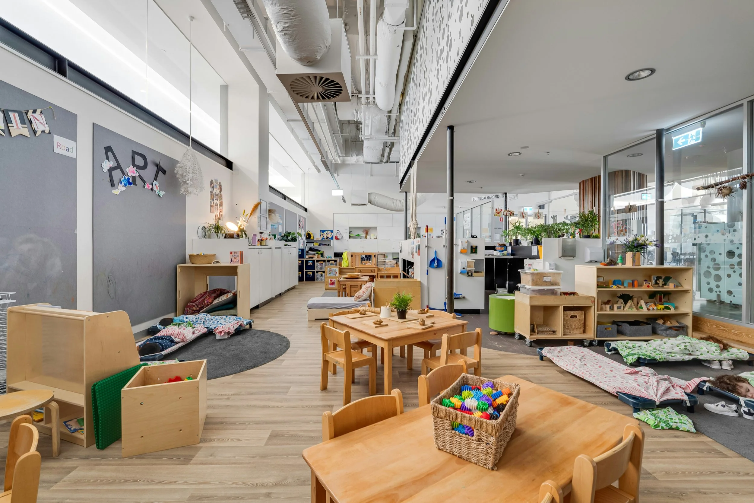Bright Montessori classroom