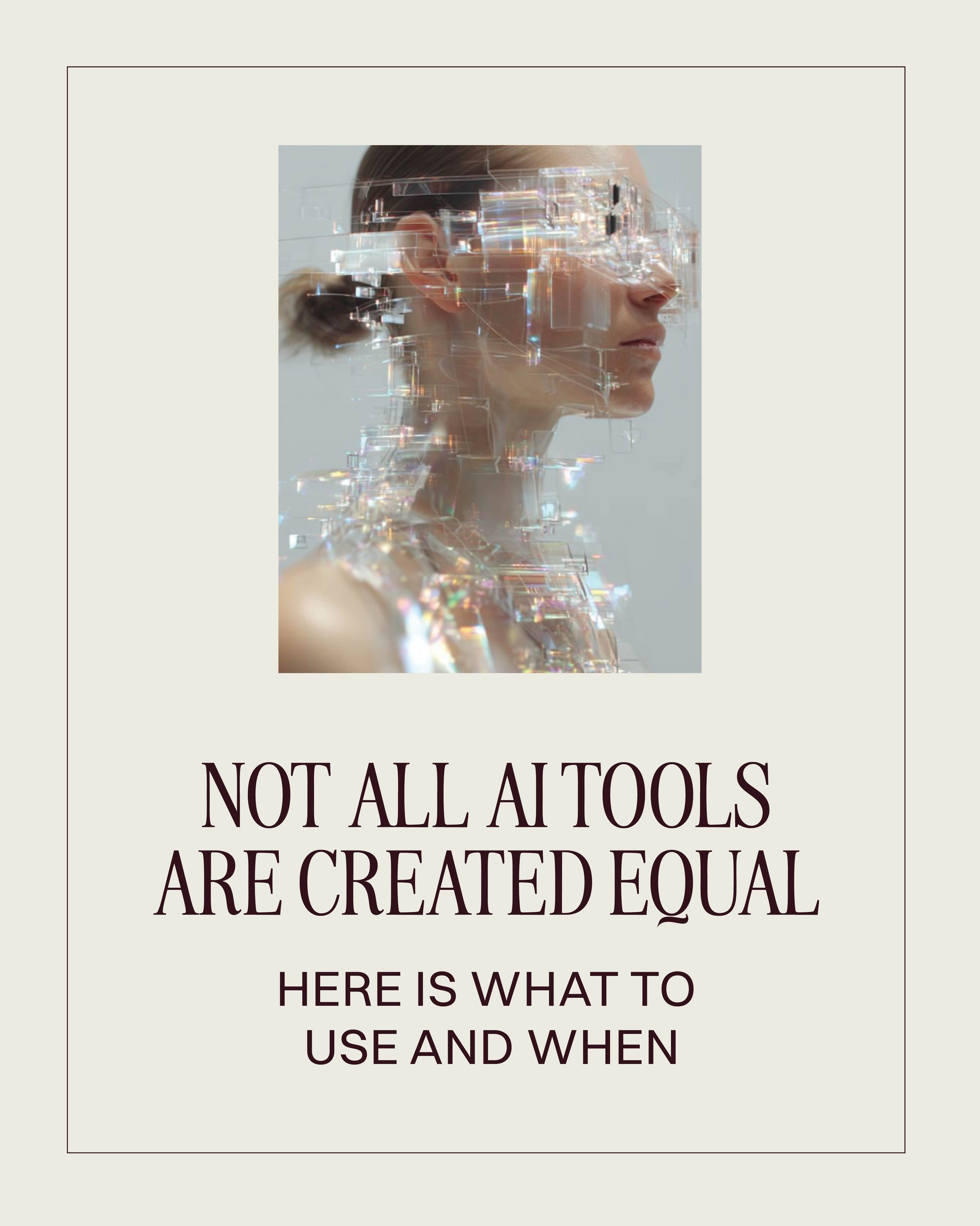 If the AI conversation feels like it was designed for someone else, this is for you. 
Women building businesses do not have time to test every tool that launches. So we did it for you. Here are the AI tools worth knowing and when to use each one. Thi