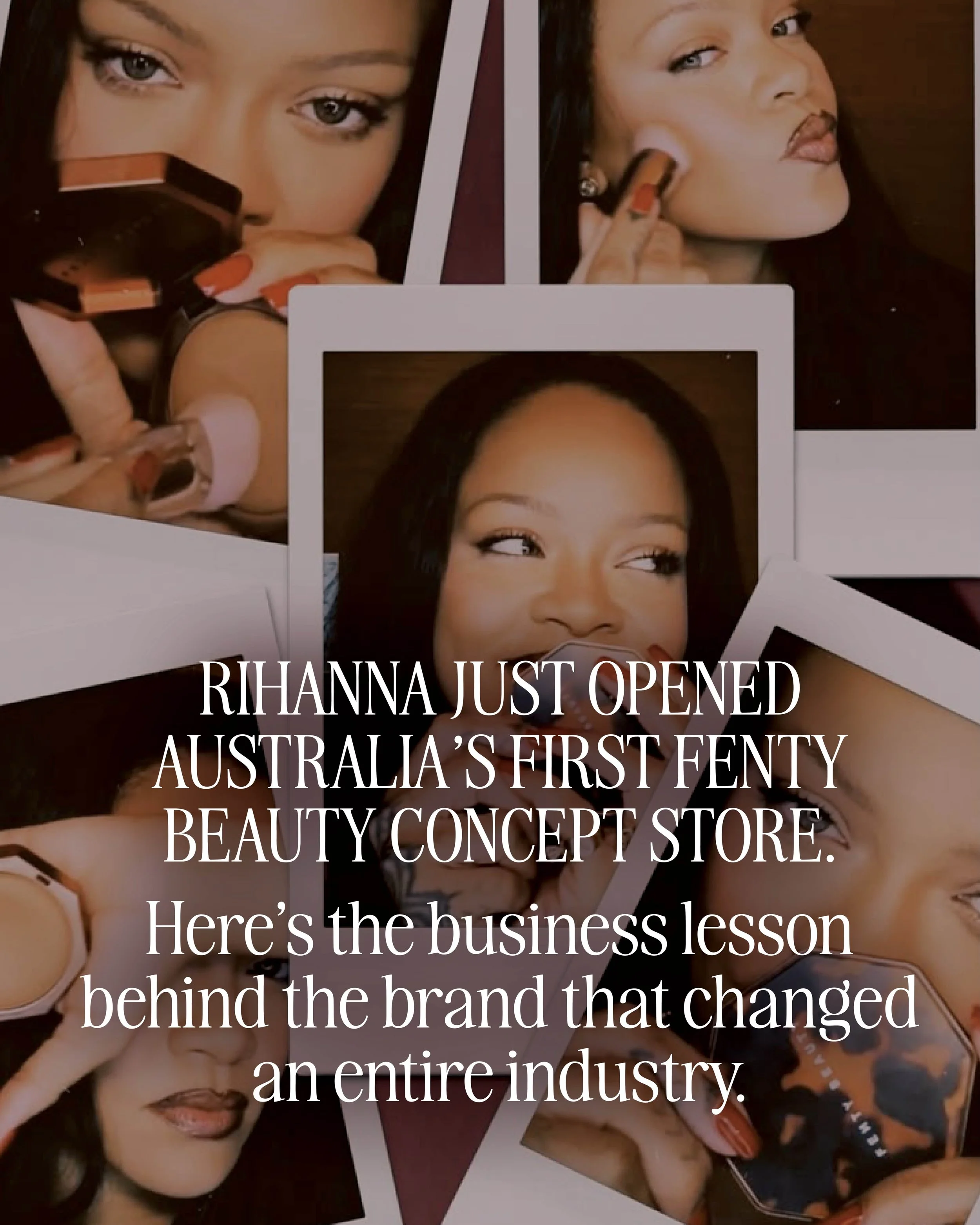 Swipe to read all about @fentyskin new concept store in Australia.