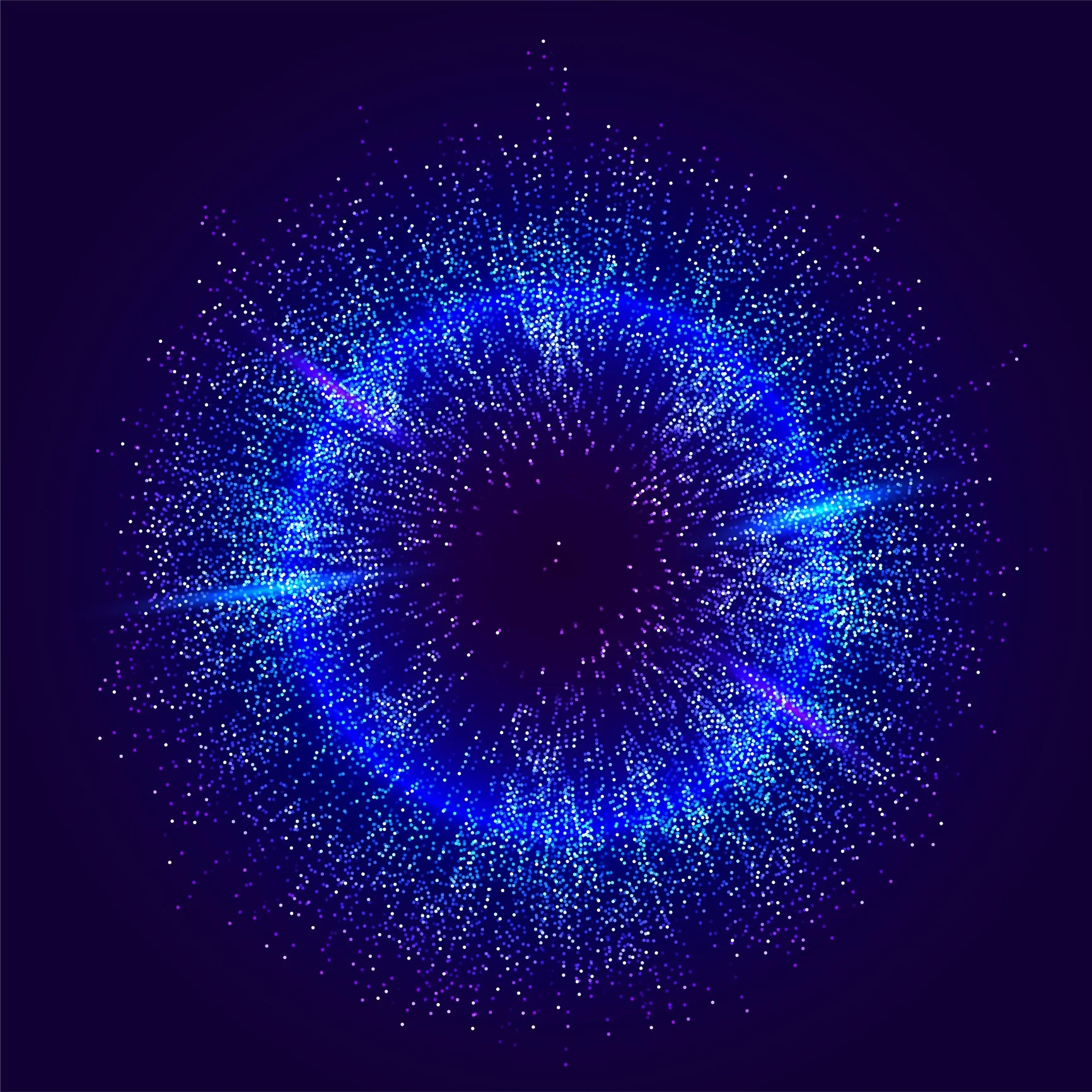 Album cover for Points of Light 2 portraying a burst of starlight.
