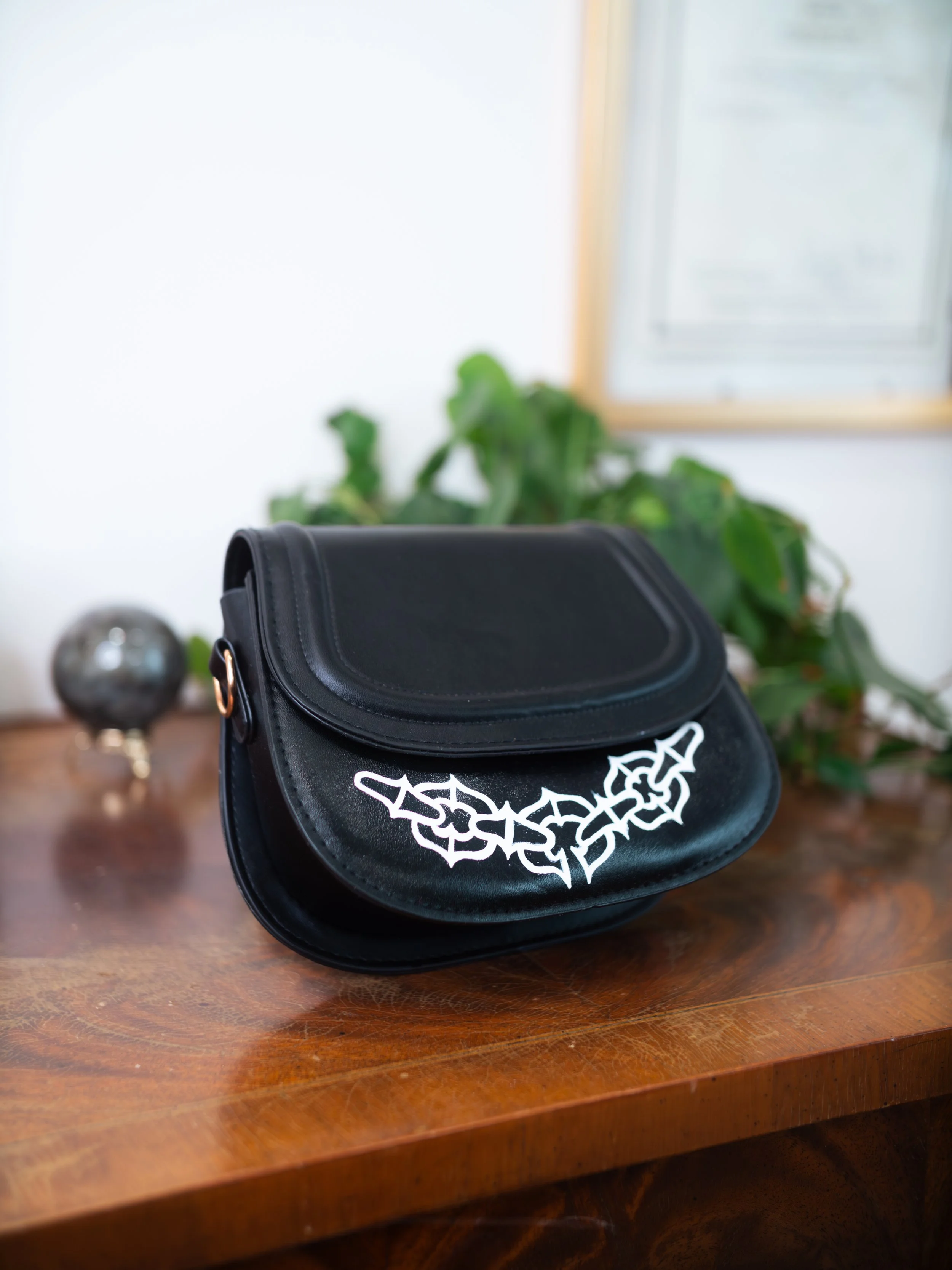 Custom Tattooed Handbags- Black