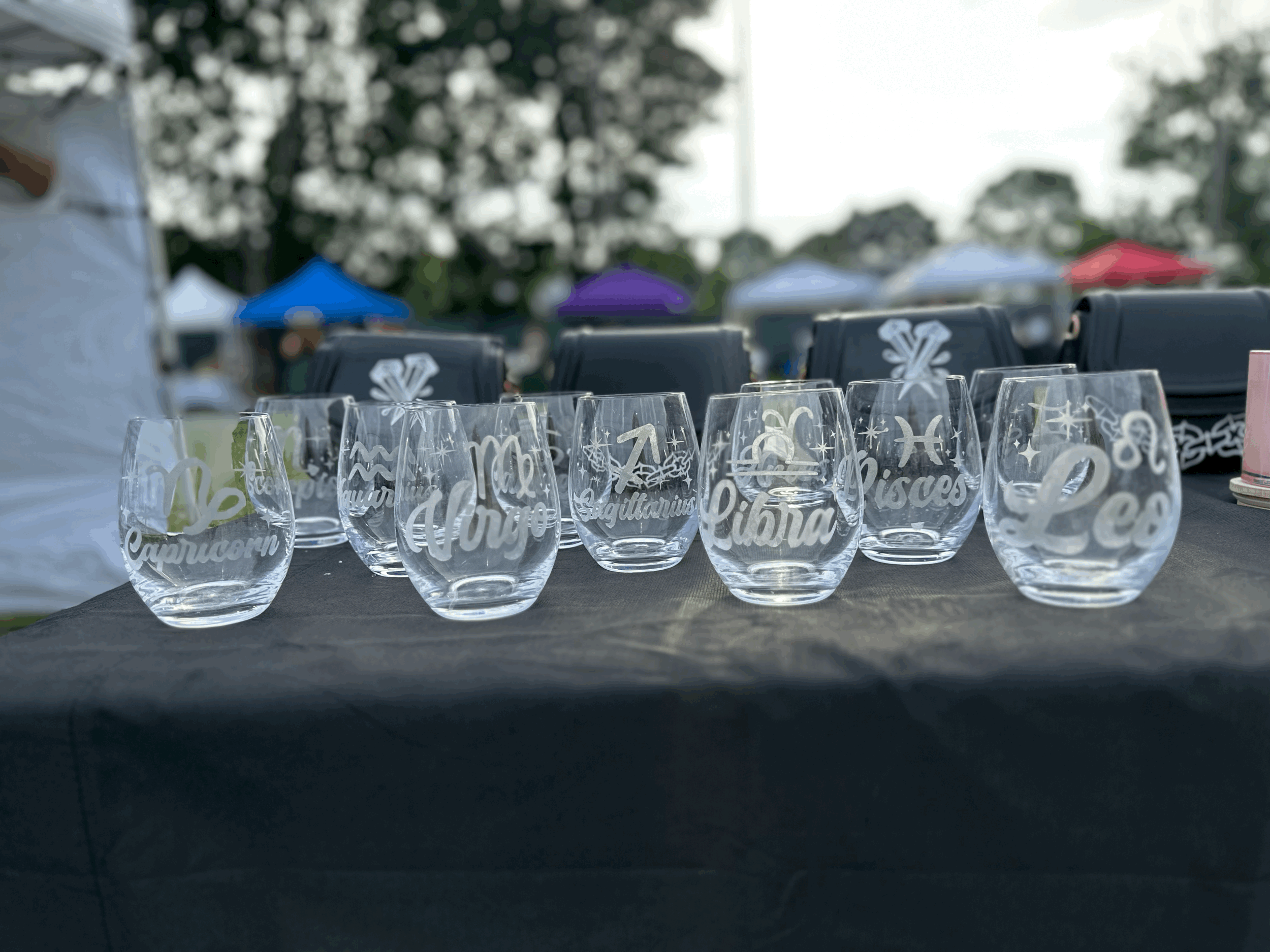 Zodiac Sign Wine Glasses