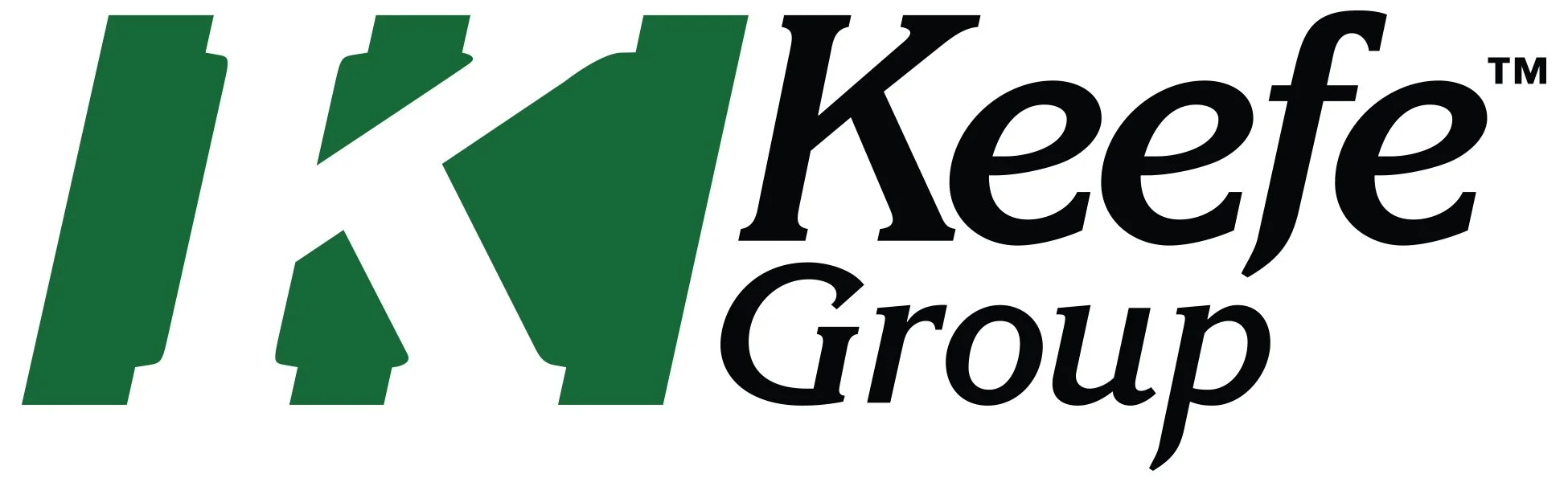 Logo of the Keefe Group with large green stylized 'K' and black text reading 'Keefe Group'.