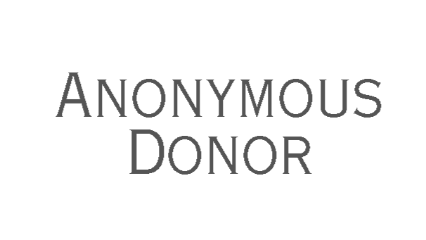Text reading 'Anonymous Donor' in a simple font.