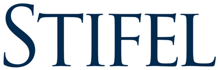 Logo for STIFEL in a blue font.