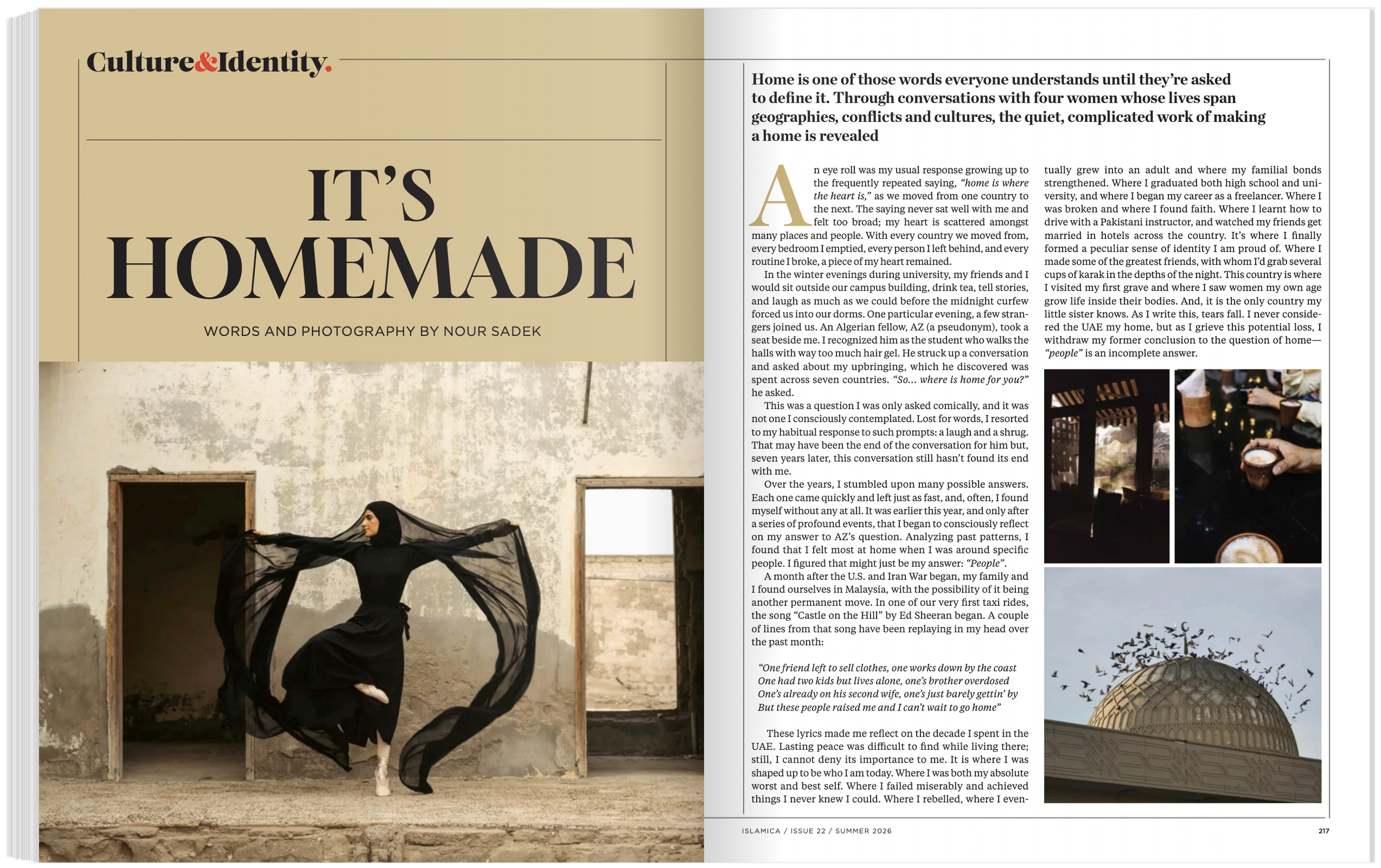 "It's Homemade" For Islamica Magazine