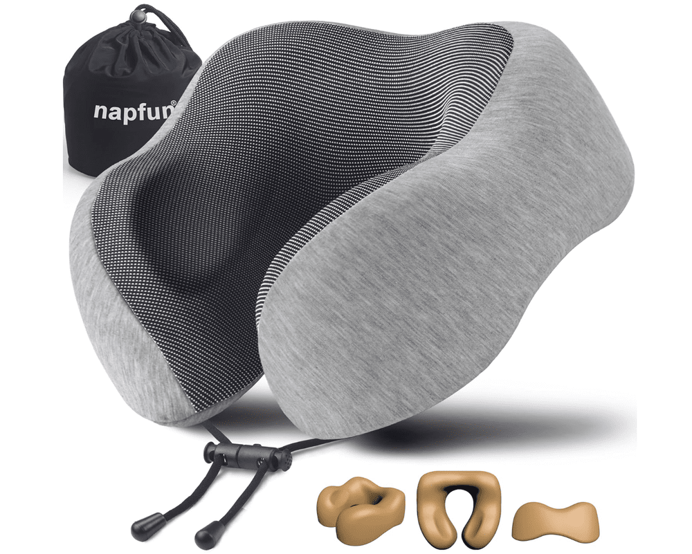 Supportive travel neck pillow