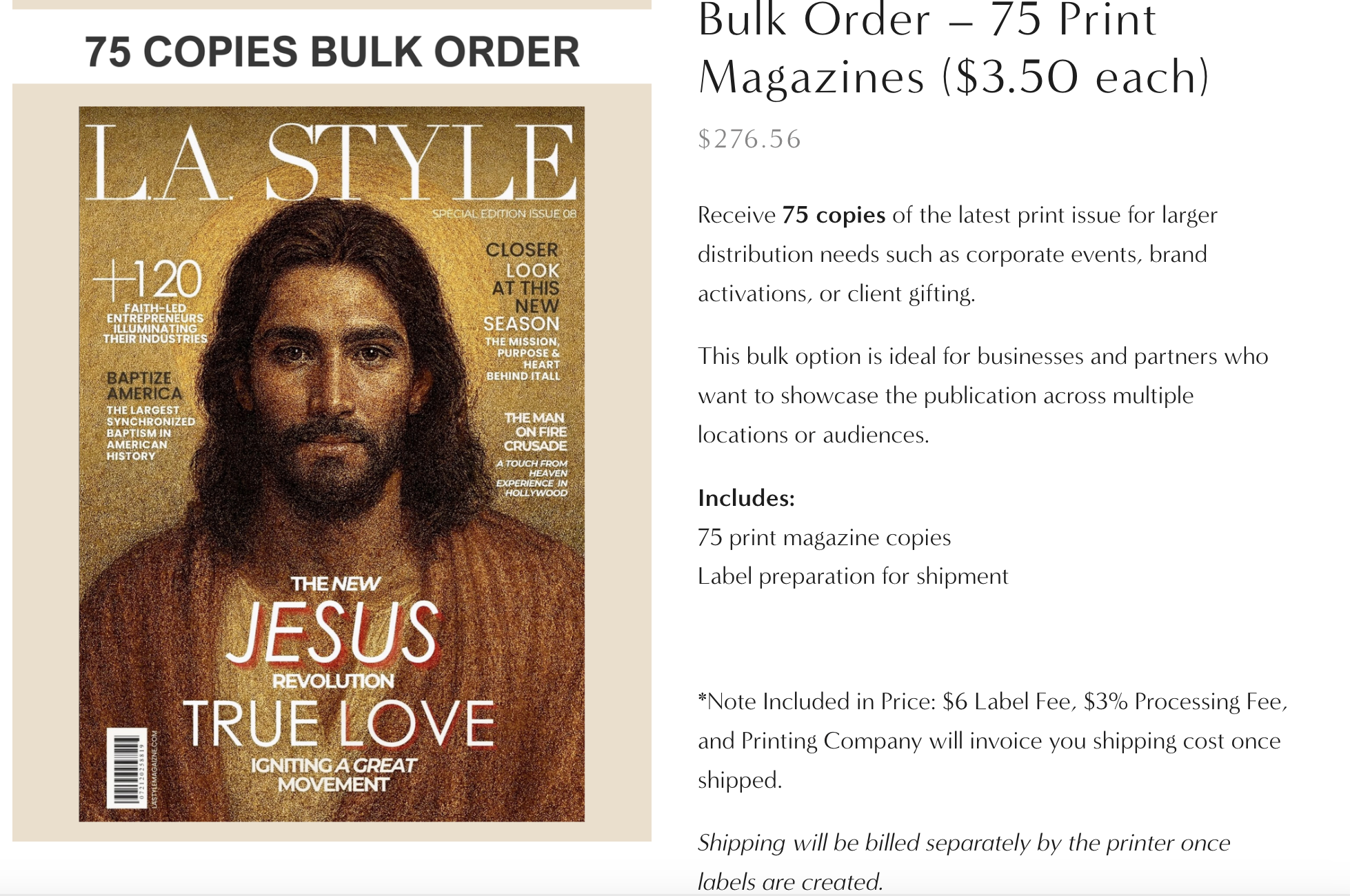 Brooke Thomas Magazine Shipping Balance