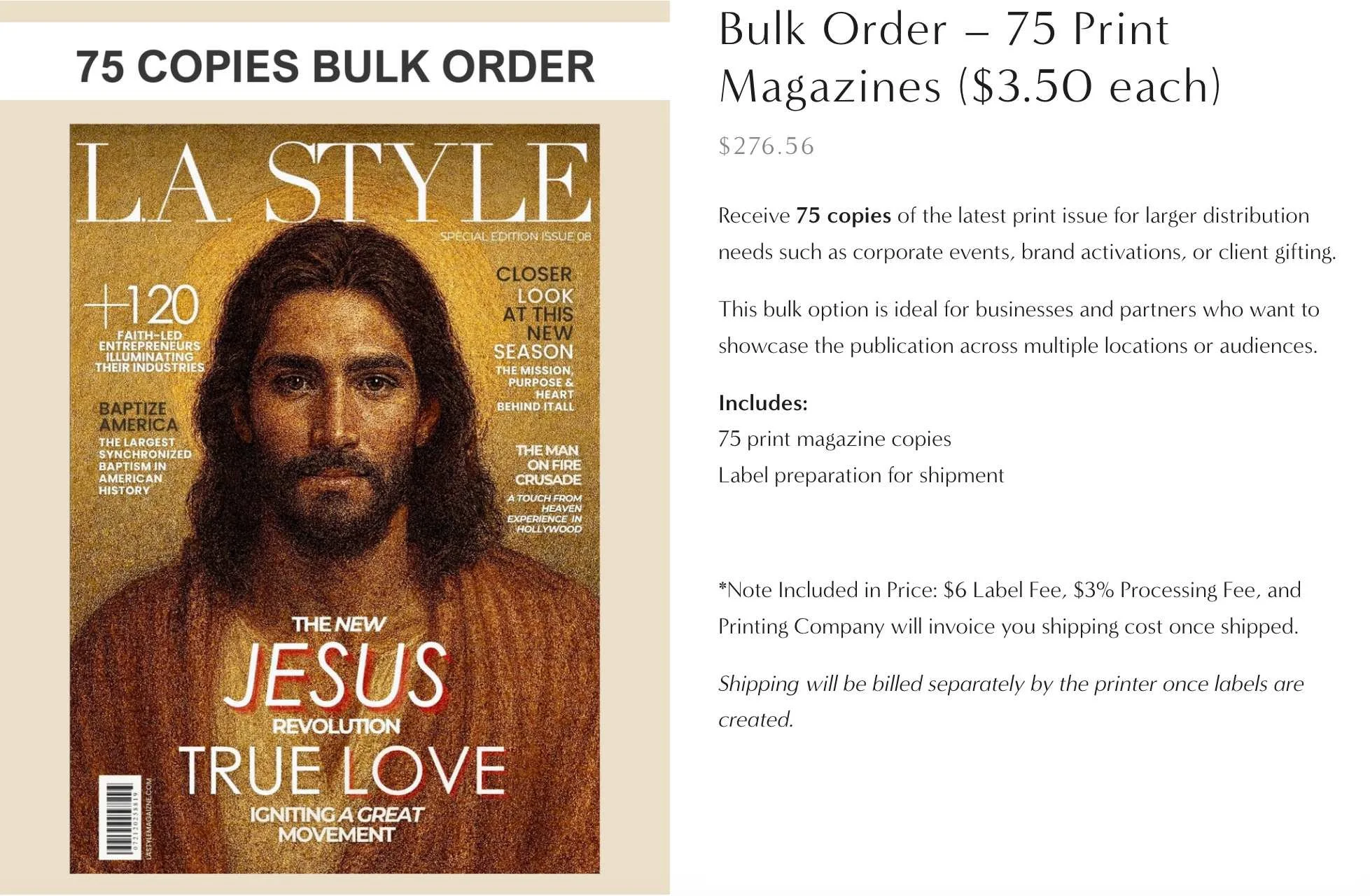 Febyolla Goss Magazine Shipping Balance