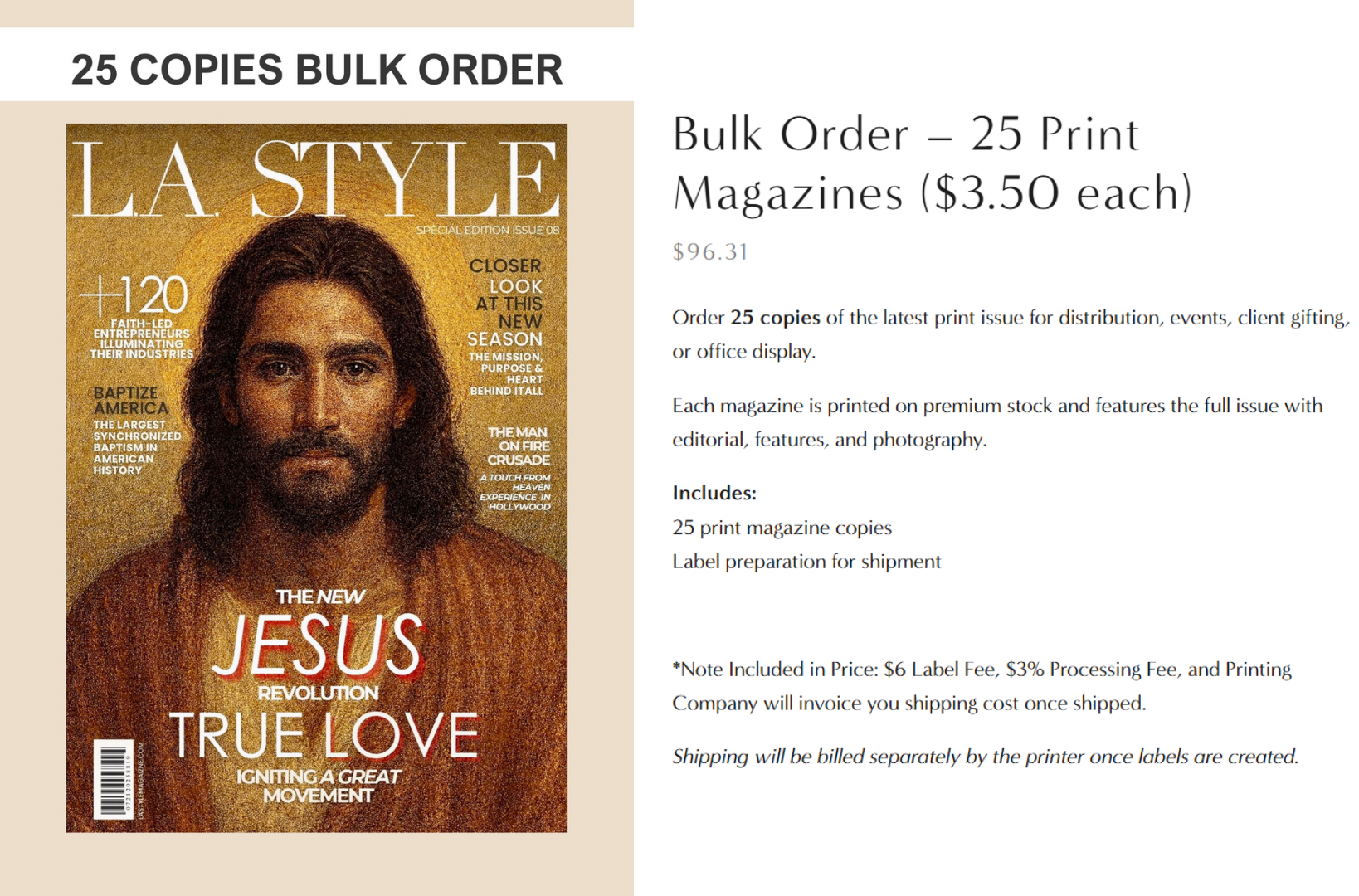 Dr. Tanya Paniagua Magazine Shipping Balance