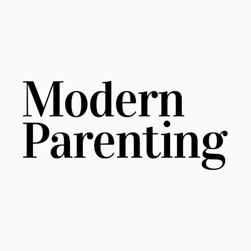 Text that reads 'Modern Parenting' in black font on a white background.