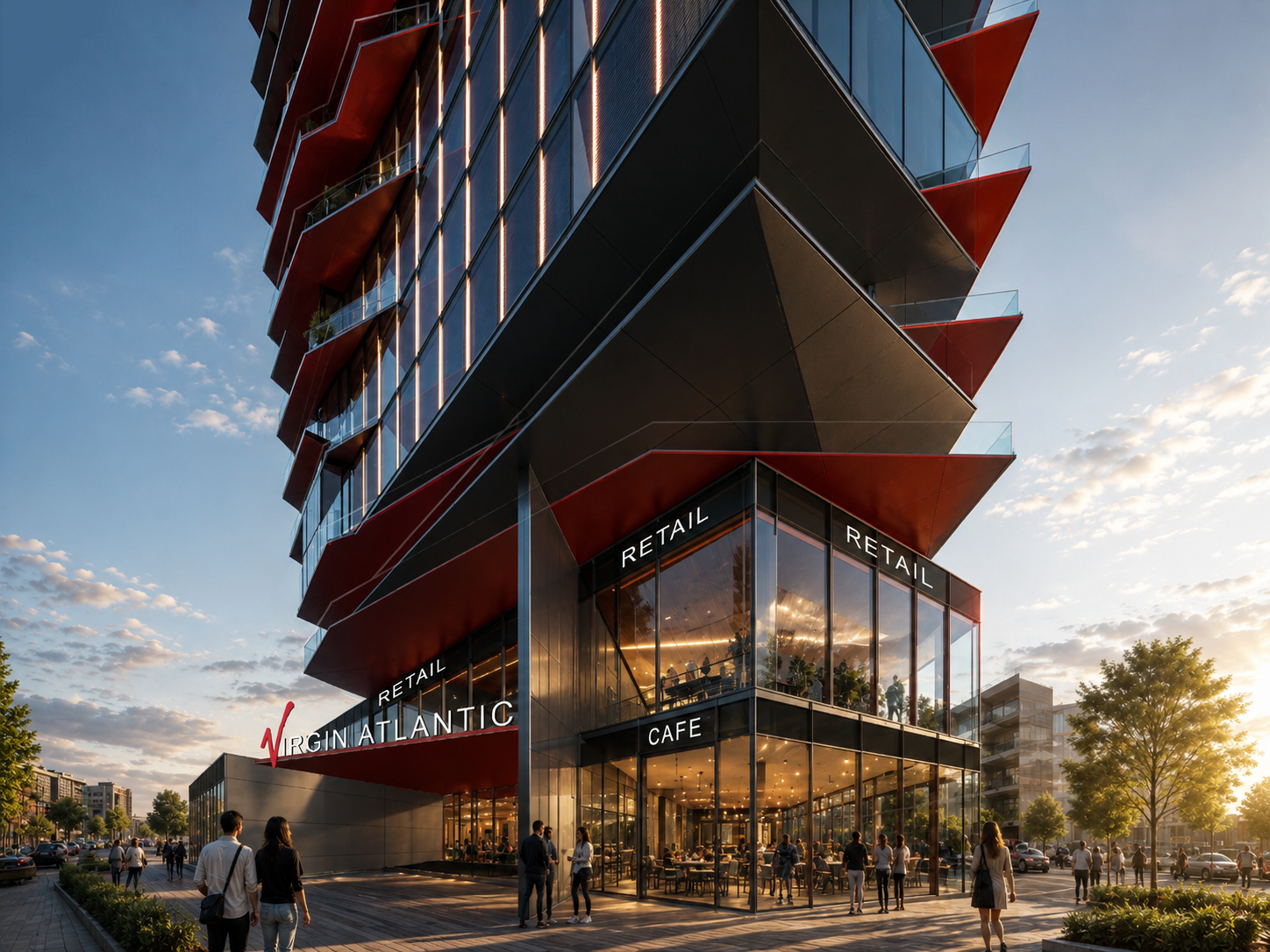 VIRGIN ATLANTIC MIXED USE BUILDING, DUBAI, UAE