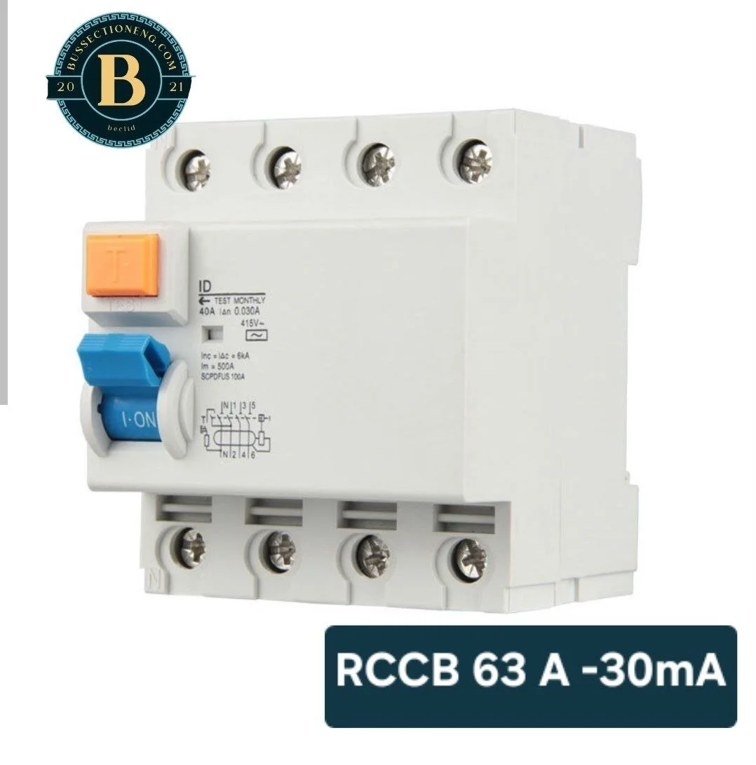 RCCB RCBO Residual Current Breaker 40A 63A 30mA - For Solar AC Protection
