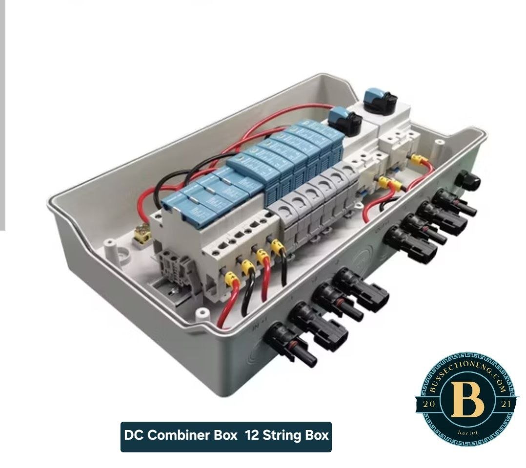 DC Combiner Box 2-12 Strings 1000V with Fuse, SPD & Breaker - For Solar System
