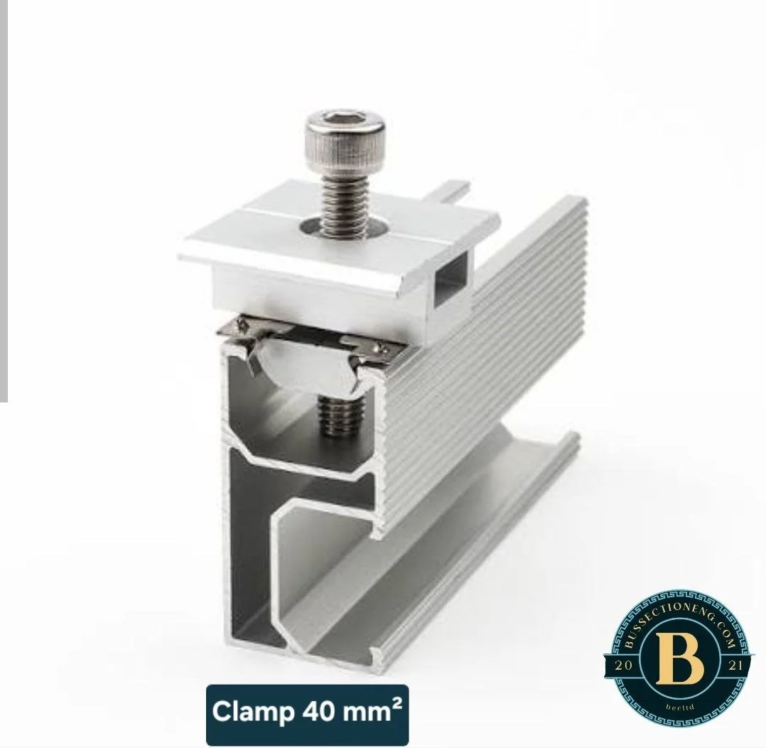 Solar Mounting Kit Aluminum - Rail 4.2m + Mid Clamp + End Clamp 35/40mm