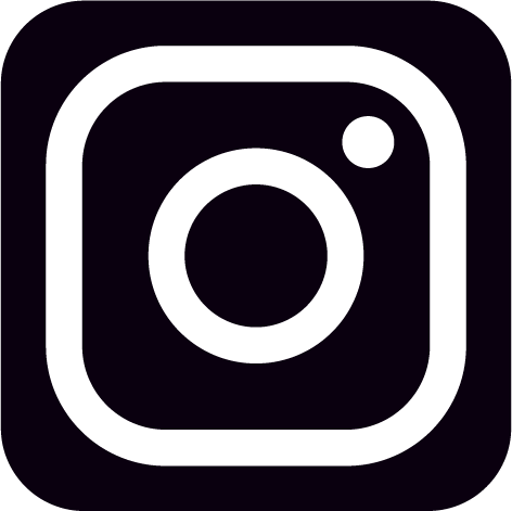 Logo de Instagram en fondo negro.