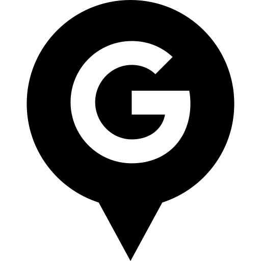 Logotipo de Google en fondo negro.