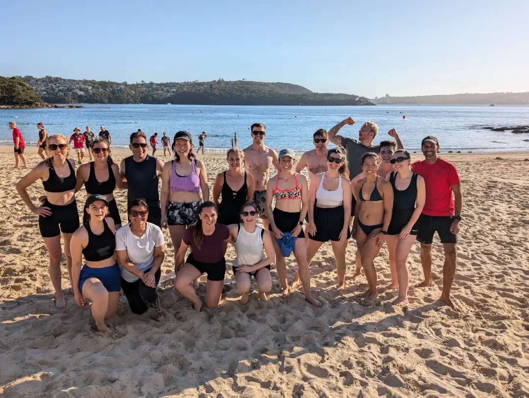 burn group fitness class at balmoral beach