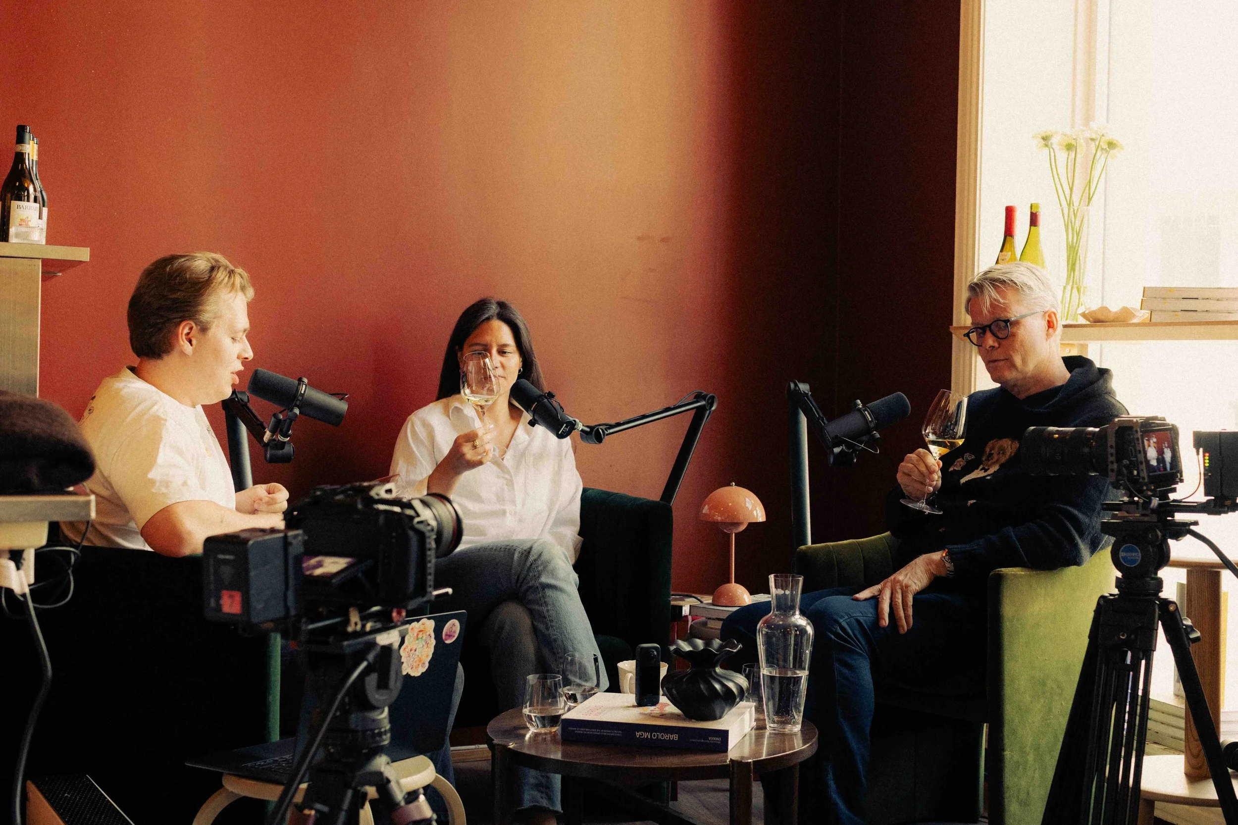 Drueclasen:  Produksjon av podkasten  “Jeg fikser vin!”