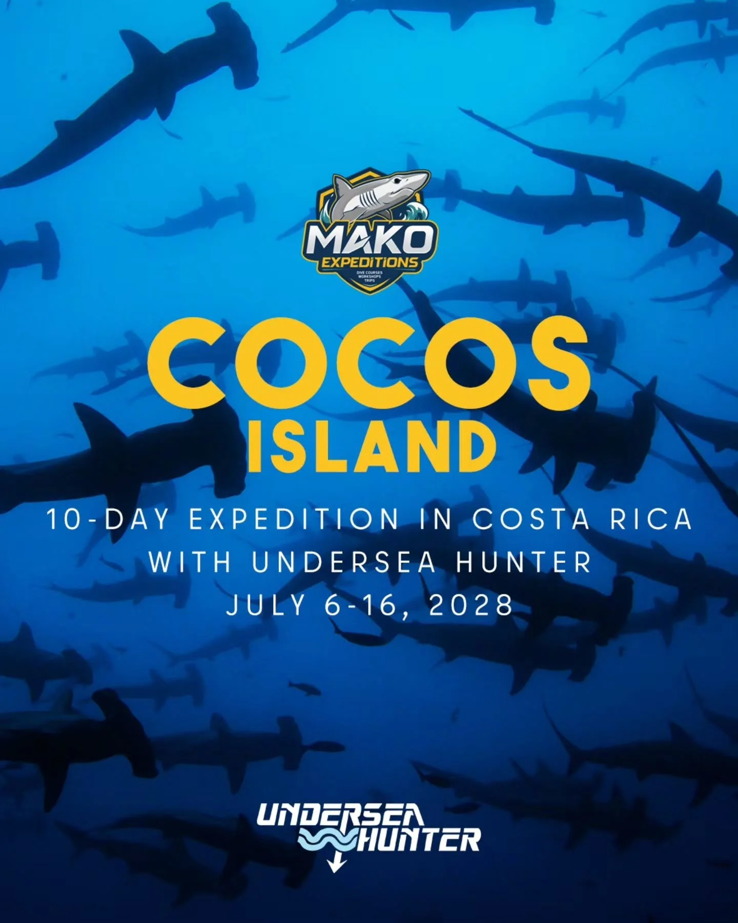 🚨 Trip Alert: Cocos Island, July 6-16, 2028 (Full Moon Trip) 🚨

Dive into the world-renowned Island of the Sharks on this 10-day expedition to Costa Rica with @underseahunter

Famous for its mega-pelagic wildlife, including Hammerhead Sharks, Whale