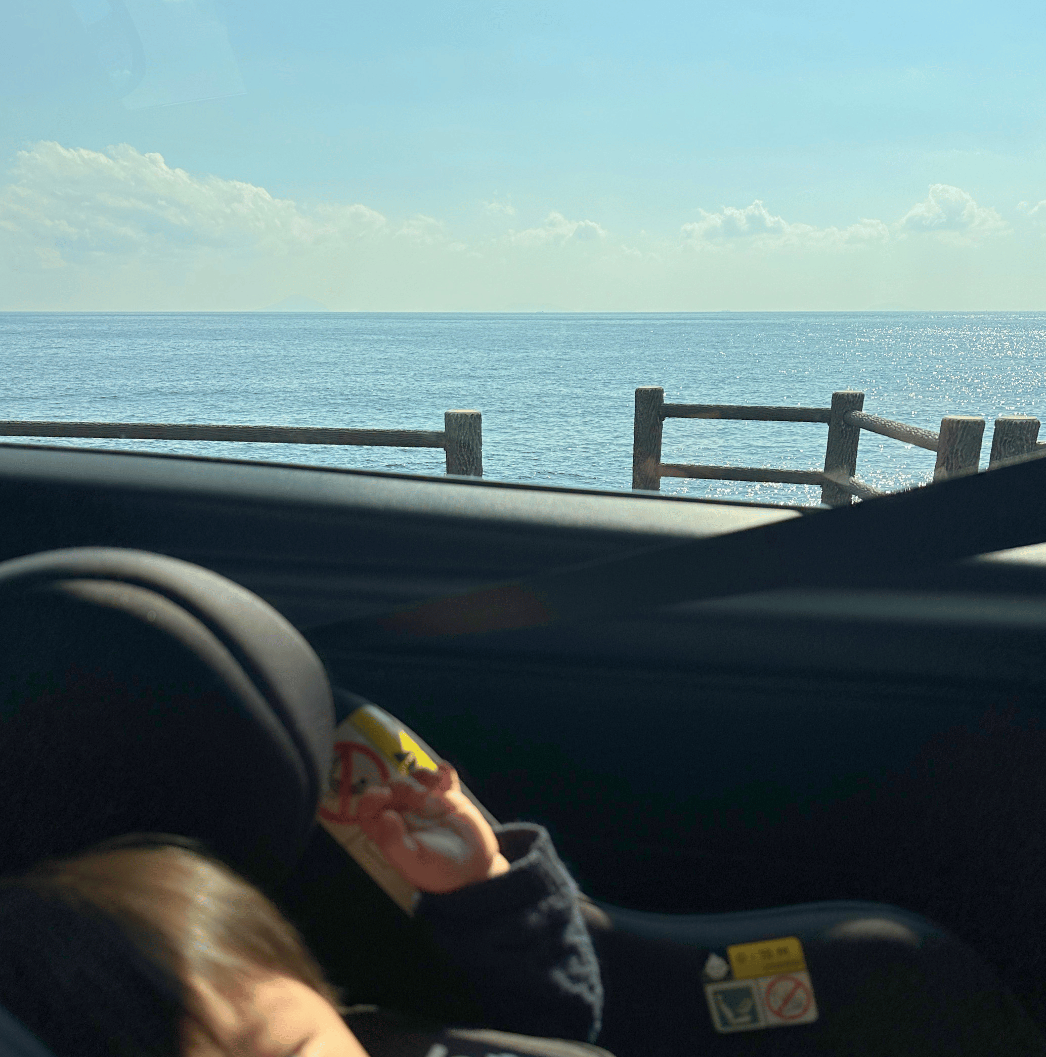 Coastal drive along Izu Peninsula in winter