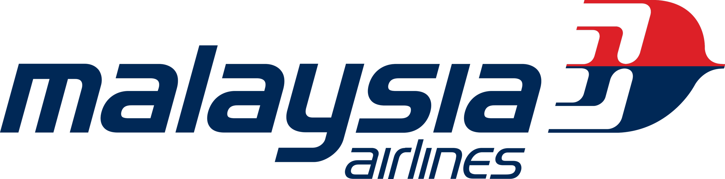 Malaysian Airlines logo with red and navy design.