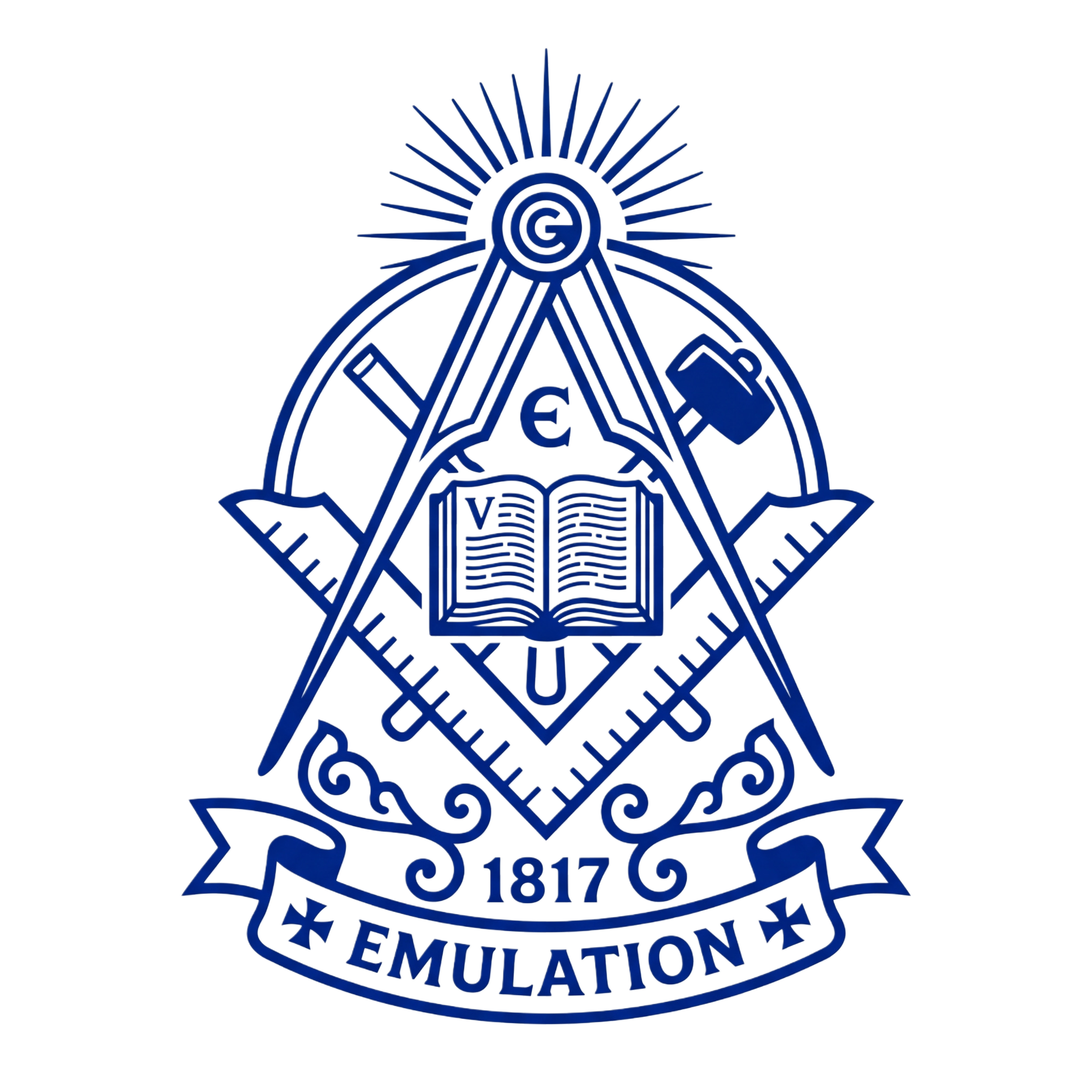 Logotipo dell'Associazione degli Emulazioni, anno 2018, con un disegno stilizzato di una folletta che tiene aperto un libro.