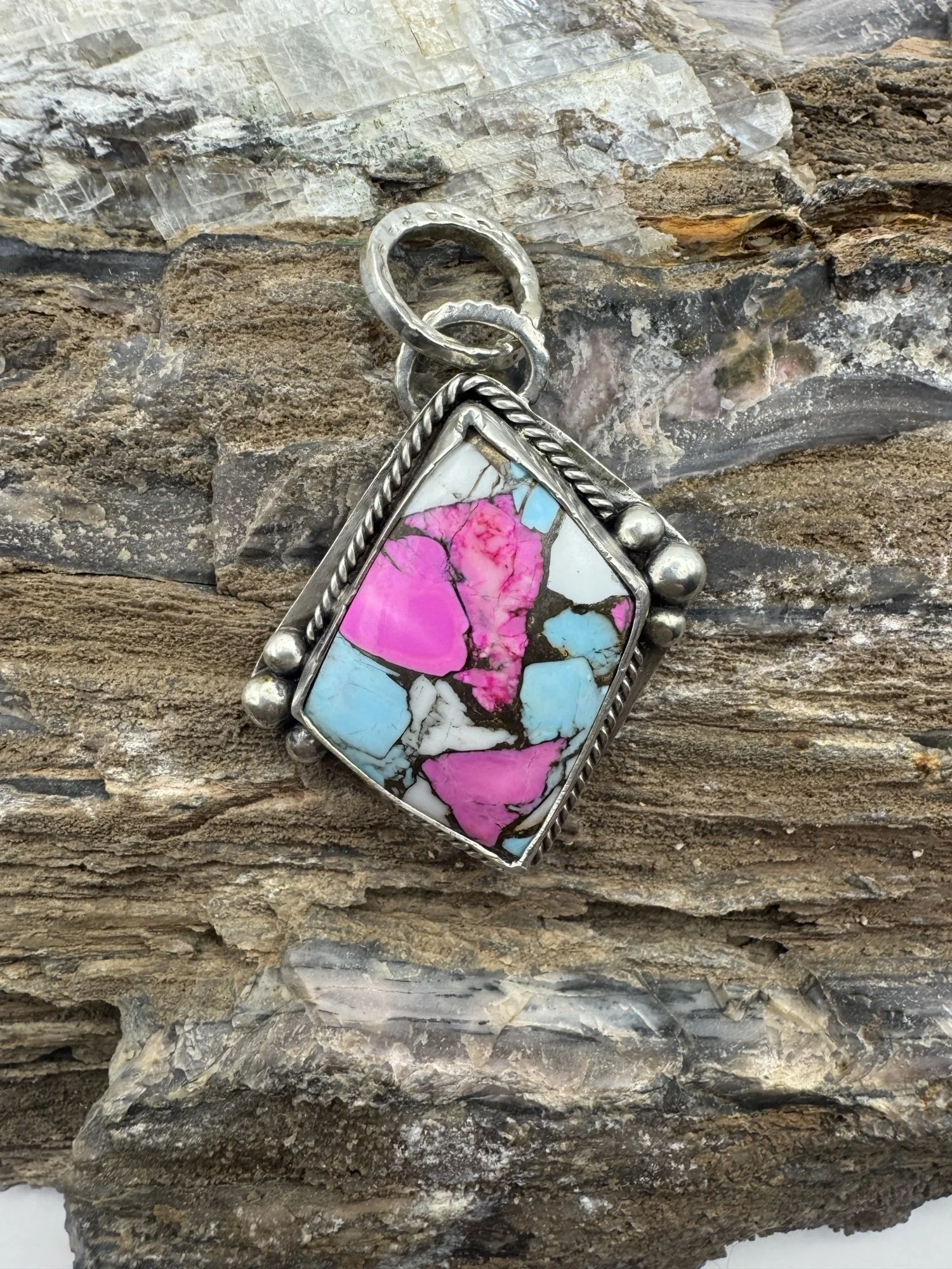 Cotton Candy Turquoise Pendant