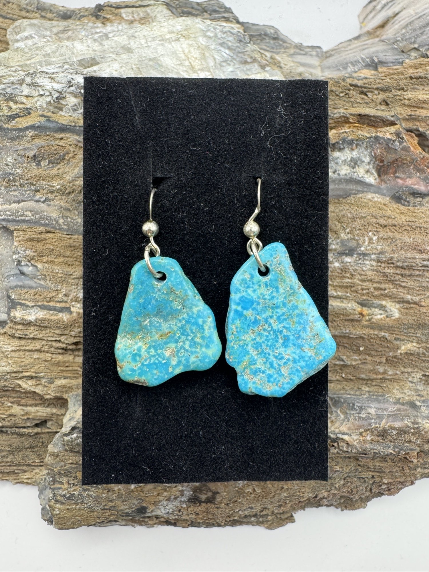 Kingman Turquoise Natural Earrings