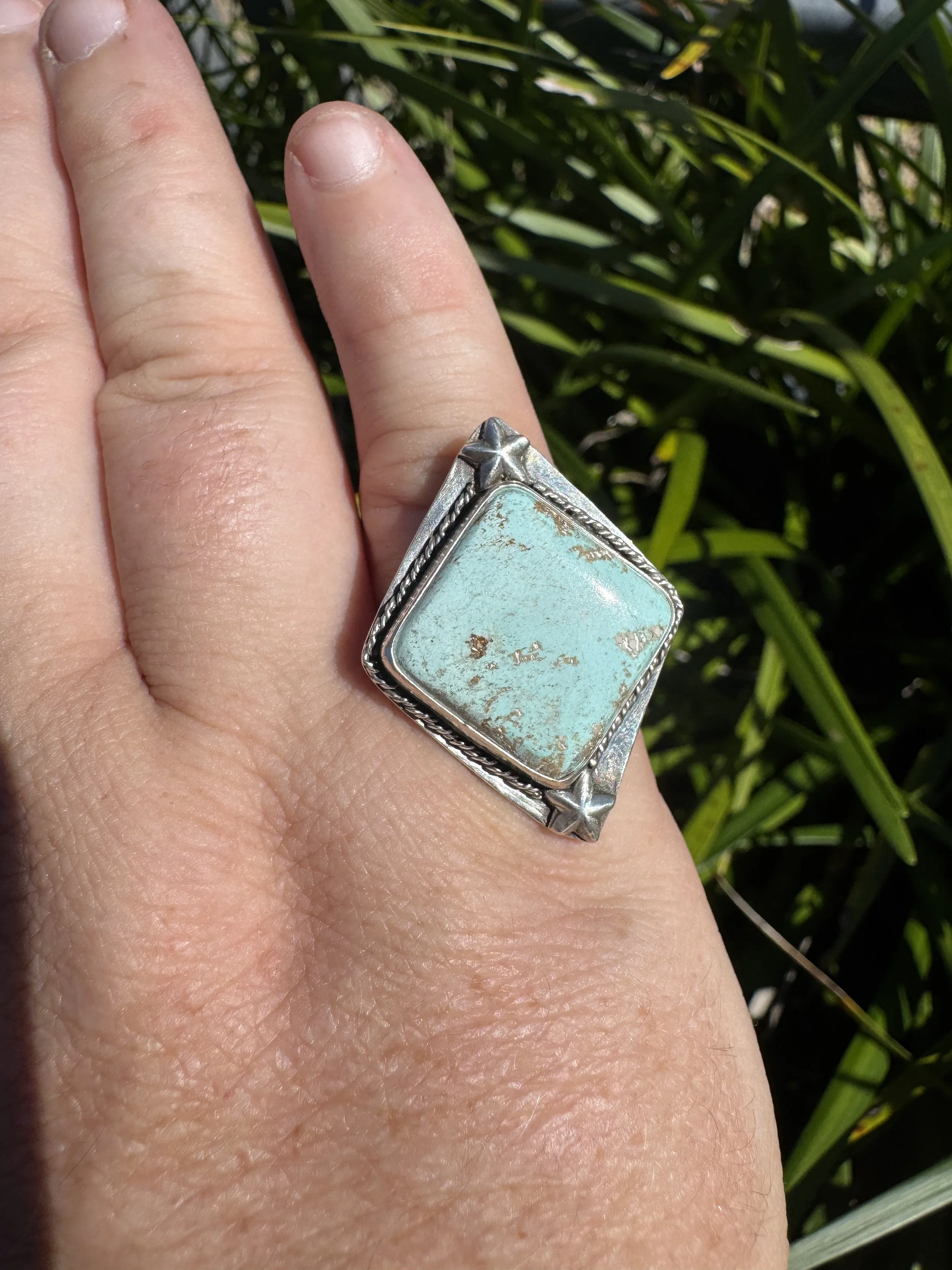 Northern Territory Turquoise Diamond Adjustable Ring