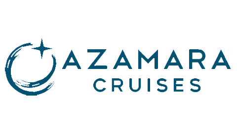 Azamara Cruises logo featuring a star and a curved line